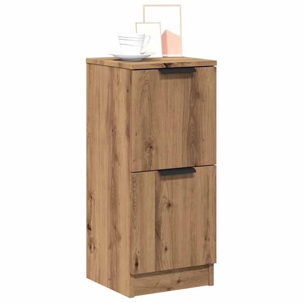 vidaXL Skjenk artisan eik 30x30x70 cm konstruert tre