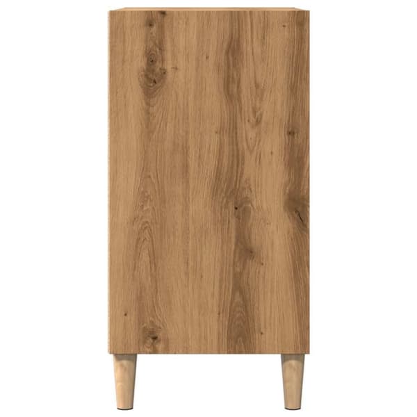 vidaXL Skjenk artisan eik 57x35x75 cm konstruert tre