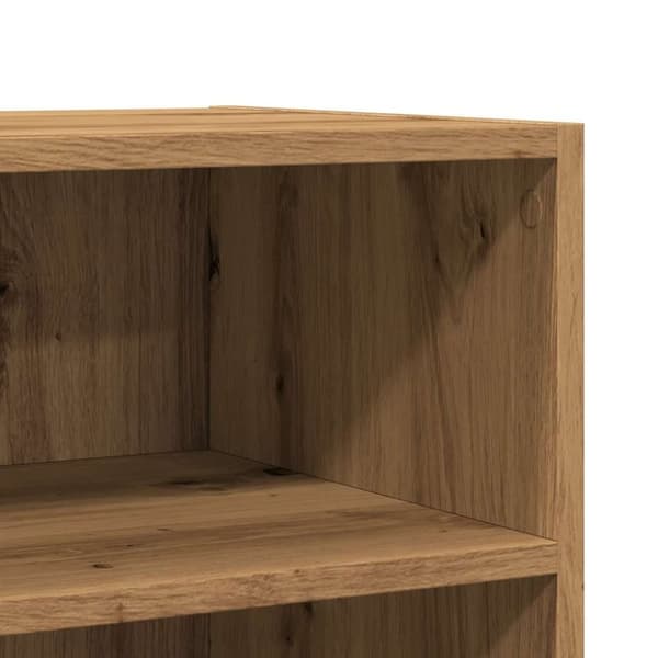 vidaXL Skjenk artisan eik 57x35x75 cm konstruert tre