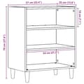 Miniatyrbilde 10 av 11: vidaXL Skjenk artisan eik 57x35x75 cm konstruert tre