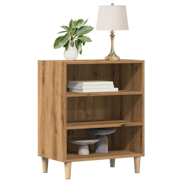 vidaXL Skjenk artisan eik 57x35x75 cm konstruert tre