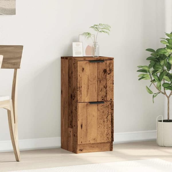 vidaXL skænk 30x30x70 cm konstrueret træ antikt træ