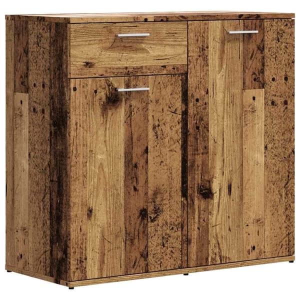 vidaXL Skjenk gammelt tre 80x36x75 cm konstruert tre