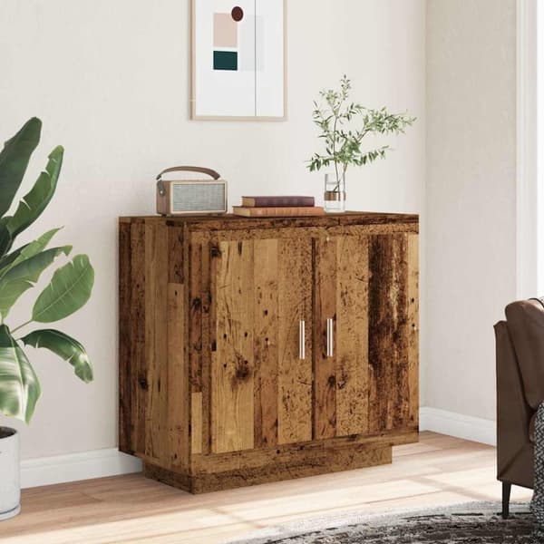 vidaXL Skjenk gammelt tre 80x40x75 cm konstruert tre