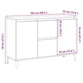 Pikkukuva 11 / 11: vidaXL Senkki vanha puu 102x35x70 cm tekninen puu