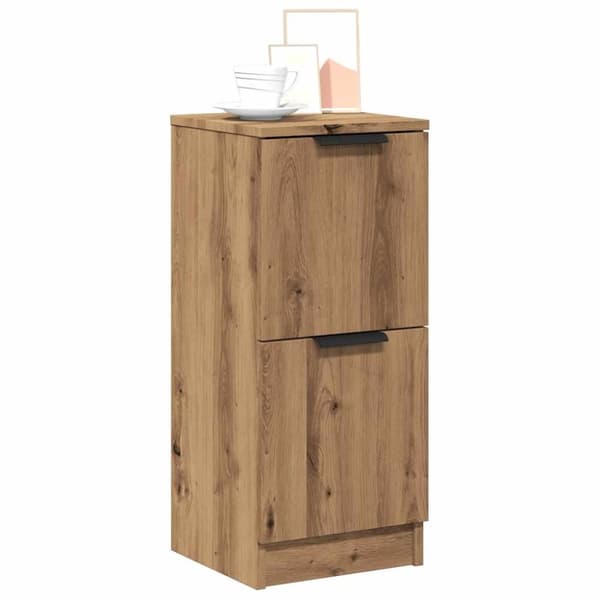 vidaXL skænke 2 stk. 30x30x70 cm konstrueret træ kunsteg