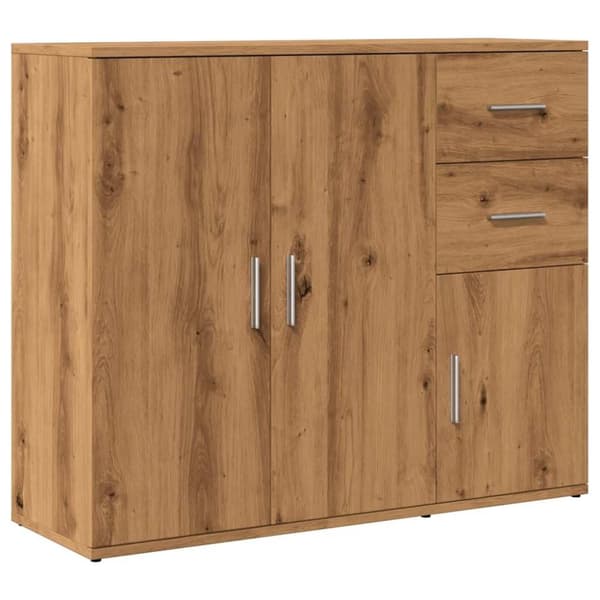 vidaXL skænk 91x29,5x75 cm konstrueret træ kunsteg