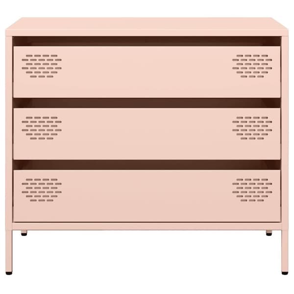 vidaXL Senkki pinkki 68x39x58,5 cm kylmävalssattu teräs