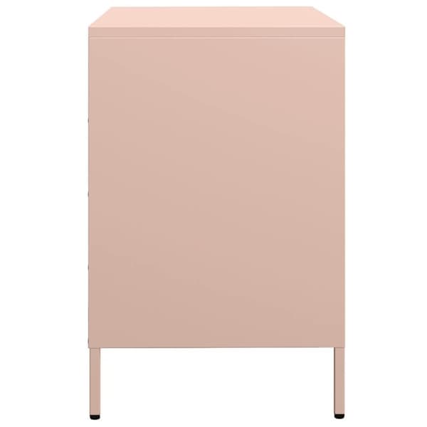 vidaXL Senkki pinkki 68x39x58,5 cm kylmävalssattu teräs
