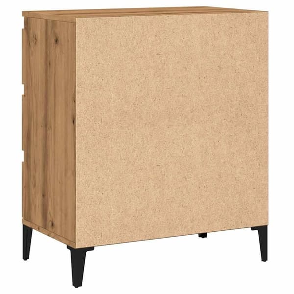 vidaXL skænk 60x35x70 cm konstrueret træ egetræsfarve
