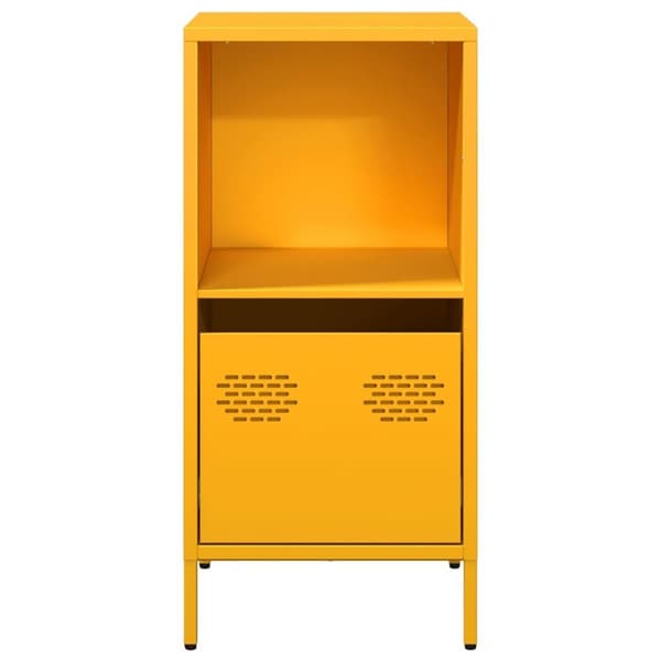 vidaXL skab 35x39x73,5 cm koldvalset stål sennepsgul