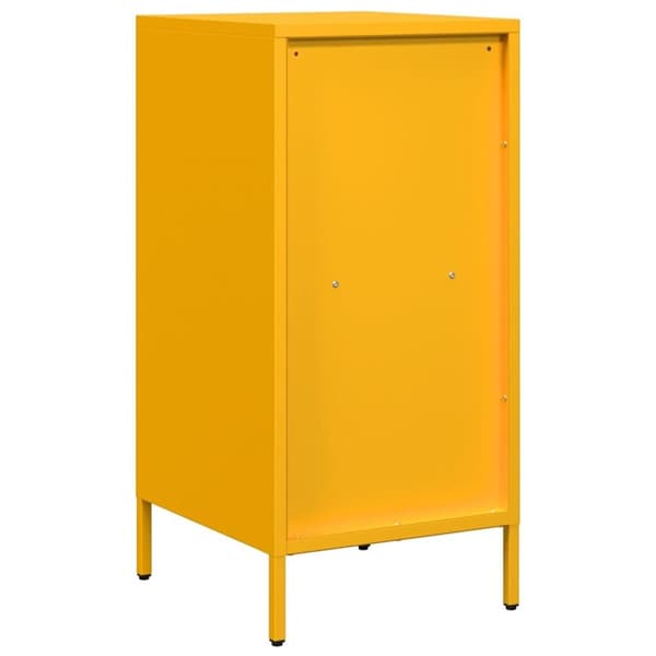 vidaXL skab 35x39x73,5 cm koldvalset stål sennepsgul