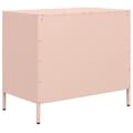 Miniatyrbilde 8 av 11: vidaXL Skjenk rosa 68x39x58,5 cm kaldvalset stål