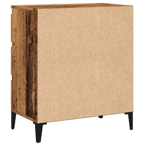 vidaXL skænk 60x35x70 cm konstrueret træ antikt træ