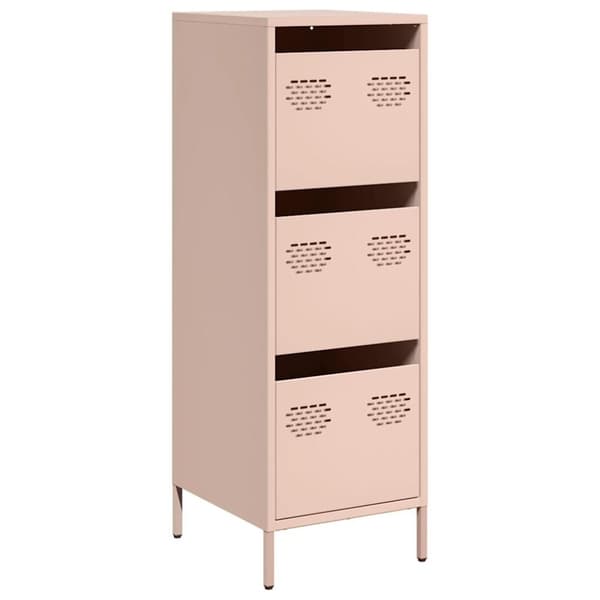 vidaXL Highboard rosa 39x35x103,5 cm stål