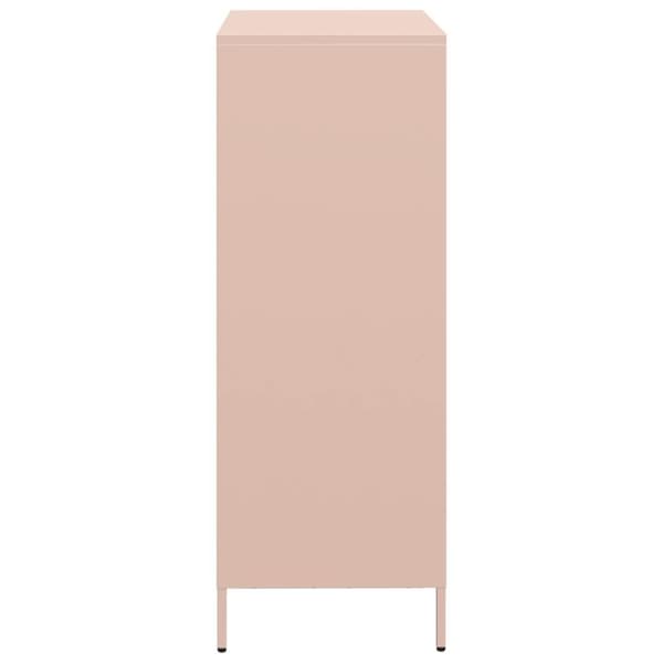 vidaXL Highboard rosa 39x35x103,5 cm stål