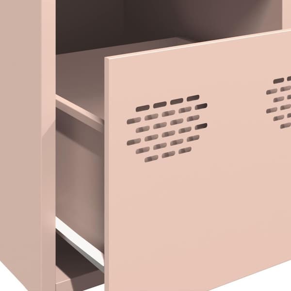 vidaXL Highboard rosa 39x35x103,5 cm stål