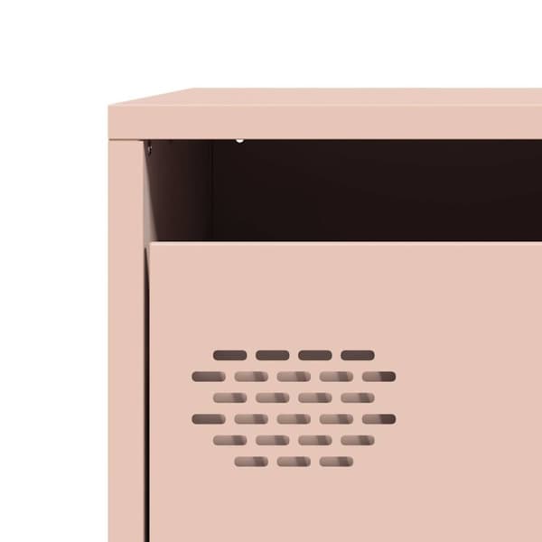 vidaXL Highboard rosa 39x35x103,5 cm stål