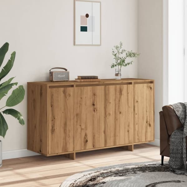 vidaXL Skänk artisan ek 135x41x75 cm konstruerat trä