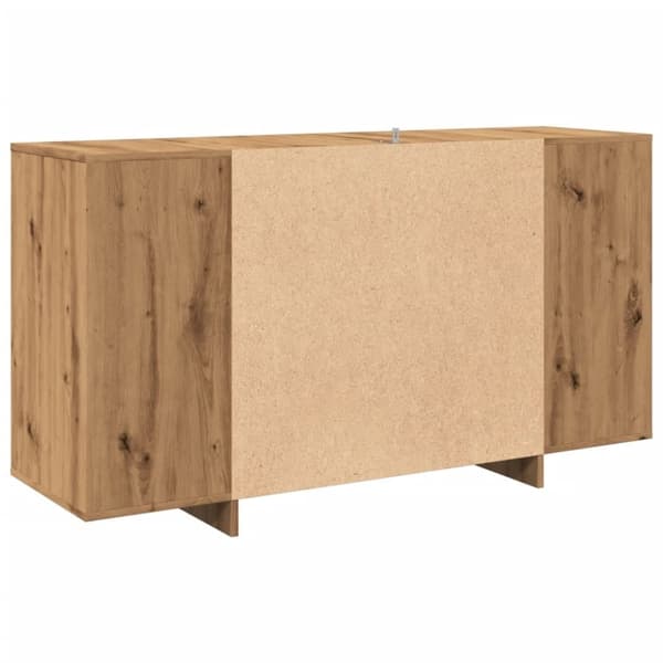 vidaXL Skänk artisan ek 135x41x75 cm konstruerat trä