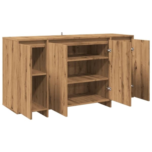 vidaXL Skänk artisan ek 135x41x75 cm konstruerat trä