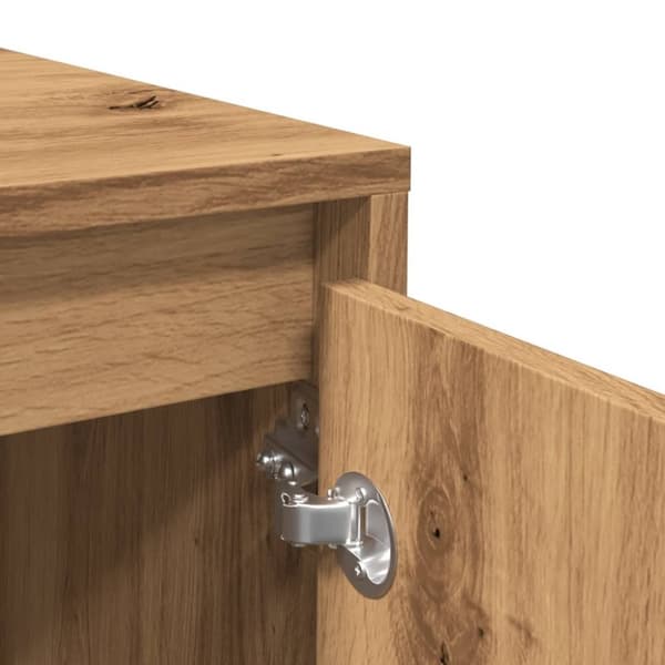 vidaXL Skänk artisan ek 135x41x75 cm konstruerat trä