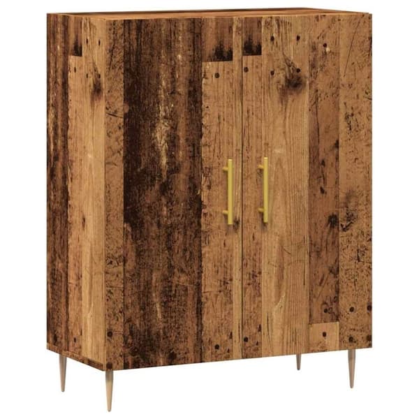 vidaXL Skänk åldrat trä 69,5x34x90 cm konstruerat trä