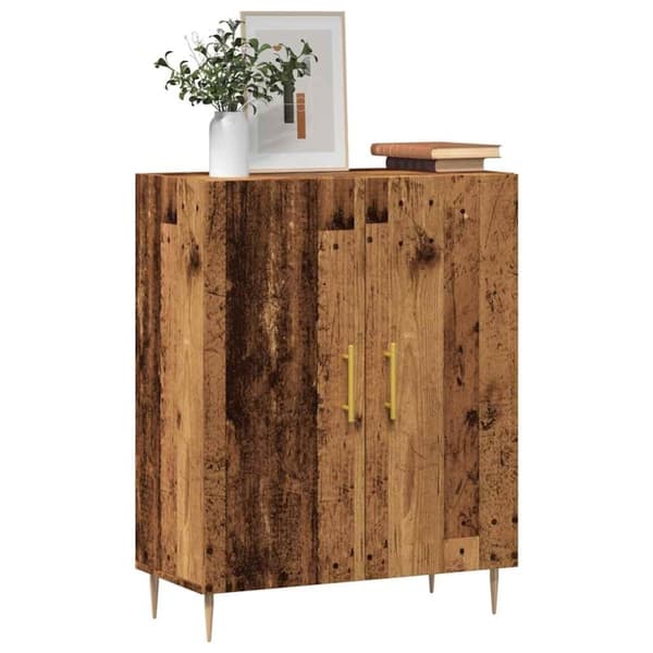 vidaXL Skänk åldrat trä 69,5x34x90 cm konstruerat trä