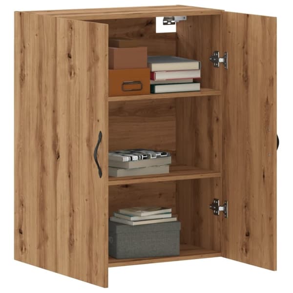 vidaXL Väggskåp artisan ek 69,5x34x90 cm konstruerat trä