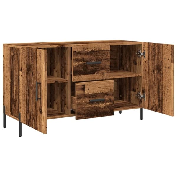 vidaXL skænk 100x36x60 cm konstrueret træ gammelt træ-look