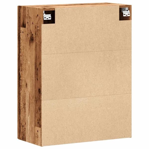 vidaXL vægskab 69,5x34x90 cm gammelt trælook