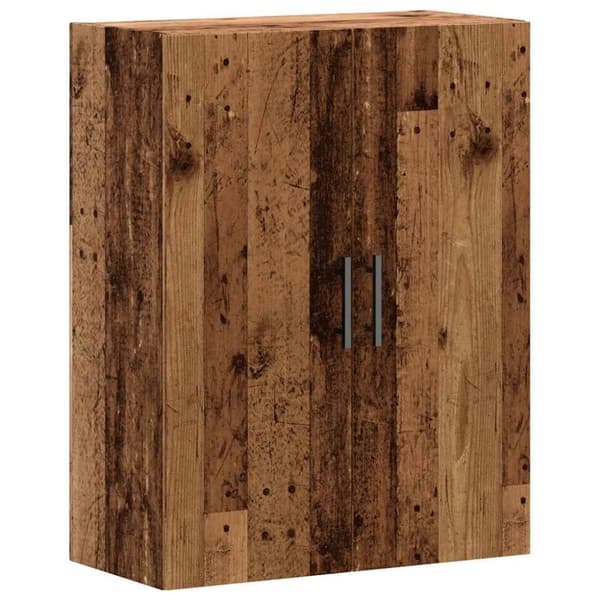 vidaXL vægskab 69,5x34x90 cm gammelt trælook