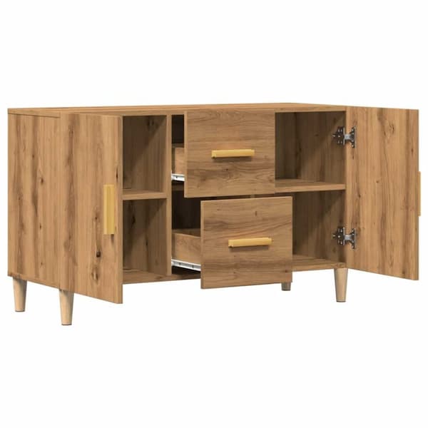 vidaXL Skjenk artisan eik 100x36x60 cm konstruert tre
