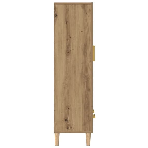 vidaXL Highboard artisan eik 70x31x115 cm konstruert tre