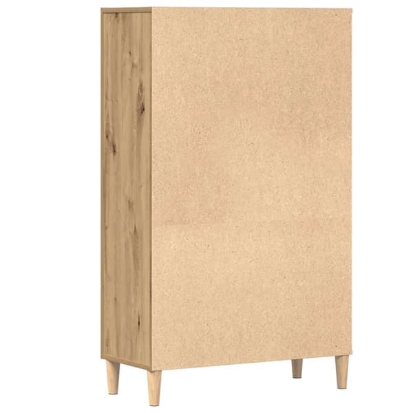 vidaXL Highboard artisan eik 70x31x115 cm konstruert tre