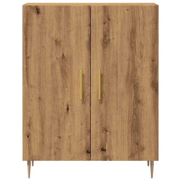 vidaXL Senkki käsityöläinen tammi 69,5x34x90 cm tekninen puu