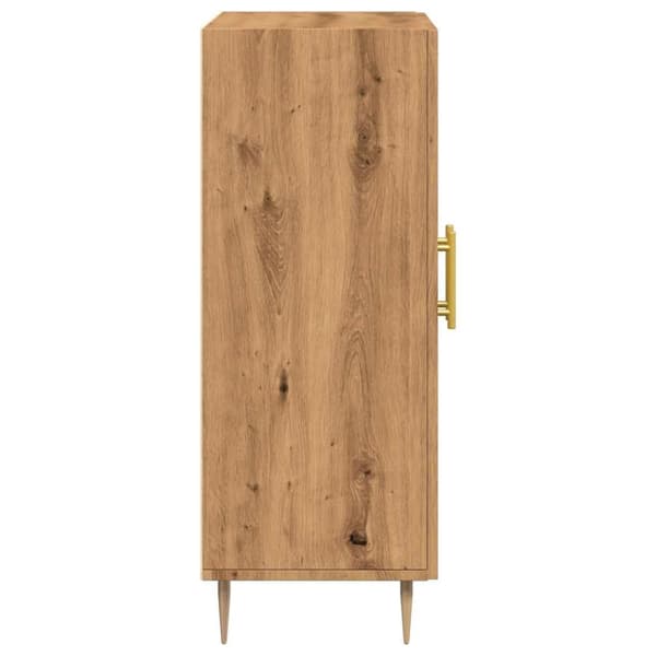 vidaXL Senkki käsityöläinen tammi 69,5x34x90 cm tekninen puu