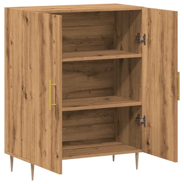 vidaXL Senkki käsityöläinen tammi 69,5x34x90 cm tekninen puu