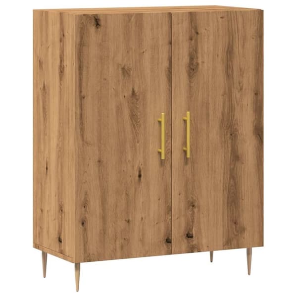vidaXL Senkki käsityöläinen tammi 69,5x34x90 cm tekninen puu