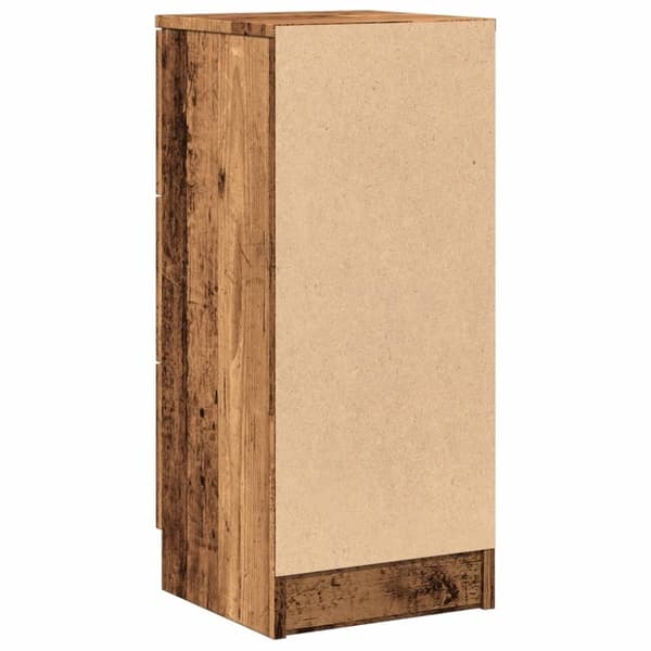 vidaXL skænke 2 stk. 30x30x70 cm konstrueret træ antikt træ