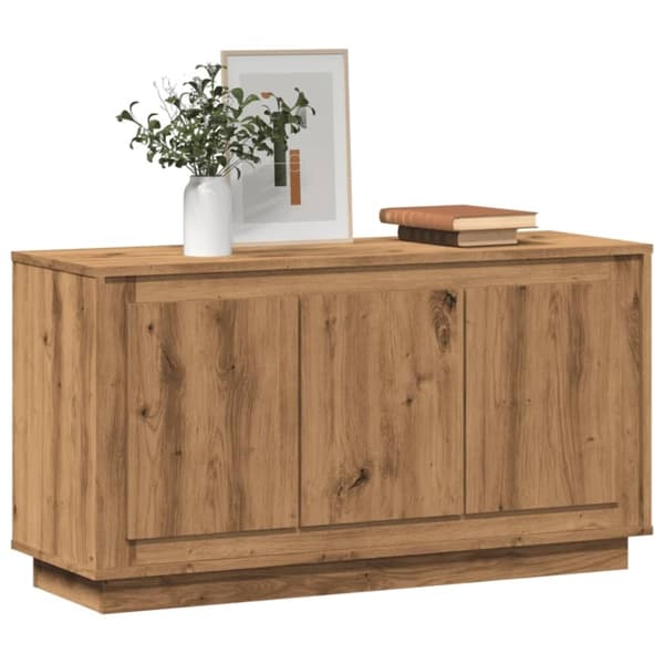 vidaXL skænk 102x35x55 cm konstrueret træ kunsteg