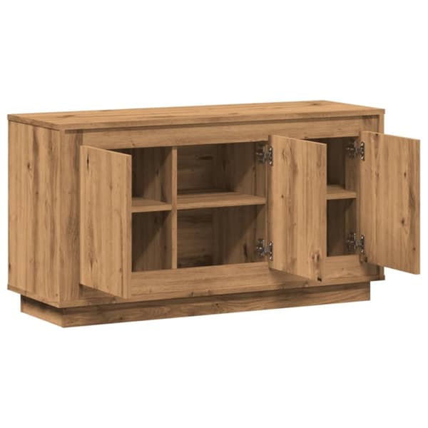 vidaXL skænk 102x35x55 cm konstrueret træ kunsteg