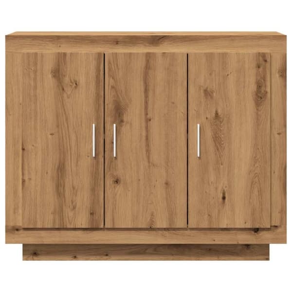 vidaXL skænk 92x35x75 cm konstrueret træ artisan eg