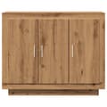 Miniatyrbillede 5 af 11: vidaXL skænk 92x35x75 cm konstrueret træ artisan eg
