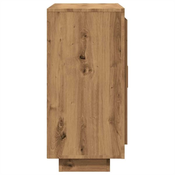 vidaXL skænk 92x35x75 cm konstrueret træ artisan eg