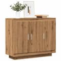 Miniatyrbillede 2 af 11: vidaXL skænk 92x35x75 cm konstrueret træ artisan eg