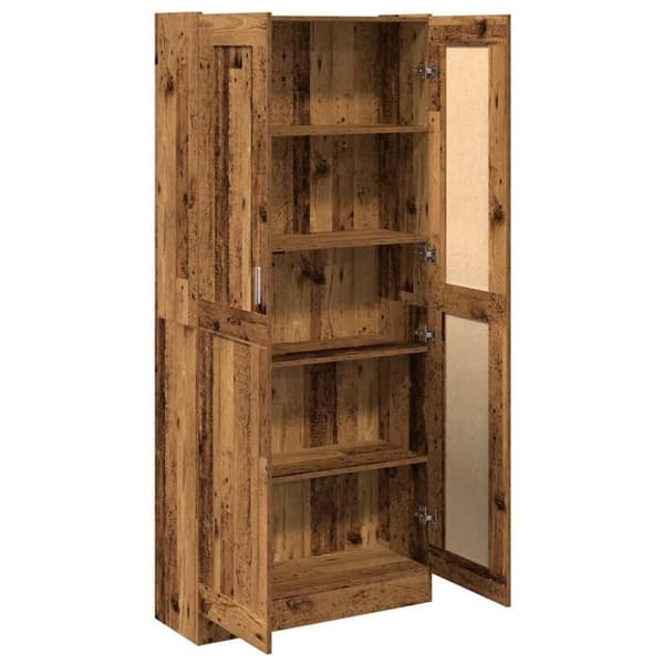 vidaXL Highboard gammelt tre 82,5x30,5x185 cm konstruert tre