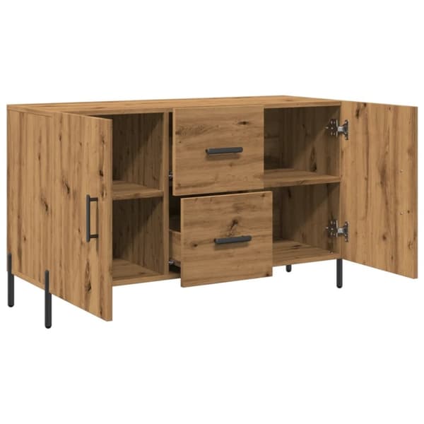 vidaXL Senkki käsityöläinen tammi 100x36x60 cm tekninen puu