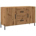 Miniatyrbilde 3 av 11: vidaXL Skjenk artisan eik 100x36x60 cm konstruert tre