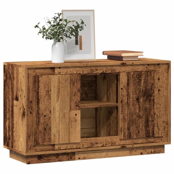 vidaXL skænk 102x35x60 cm konstrueret træ antikt trælook